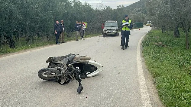 Motosiklet cipe çarptı 1 kişi hayatını kaybetti