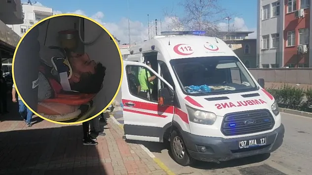 Motosiklet sürücüsü ölümden döndü