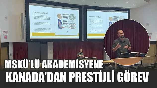 MSKÜ'lü Akademisyene Kanada'dan prestijli görev