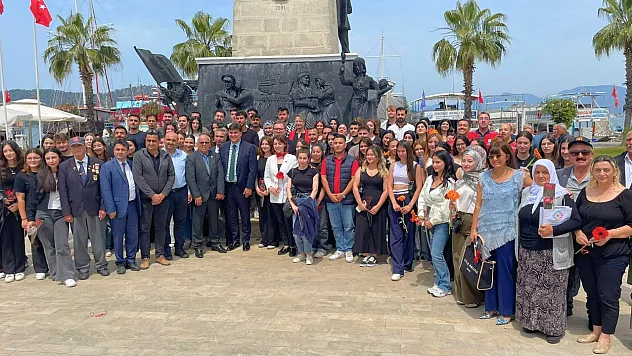 MSKÜ öğrencileri sosyal sorumluluk dersini şehit ailelerinin yanında işledi