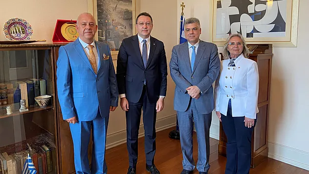 MTO yönetimi Yunanistan Başkonsolosu Kostas ile görüştü