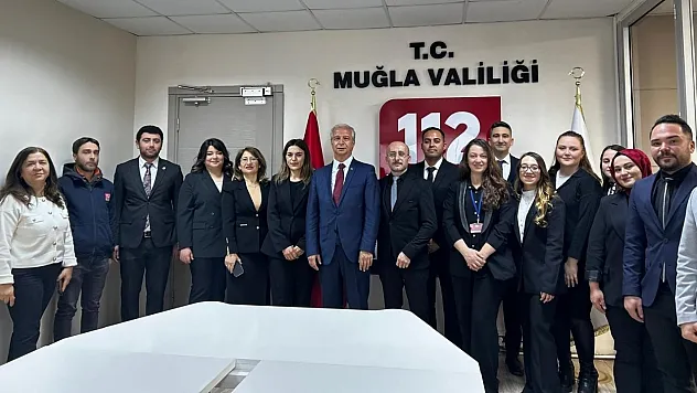 Muğla 112 Acil Çağrı Merkezi'nde yemin heyecanı