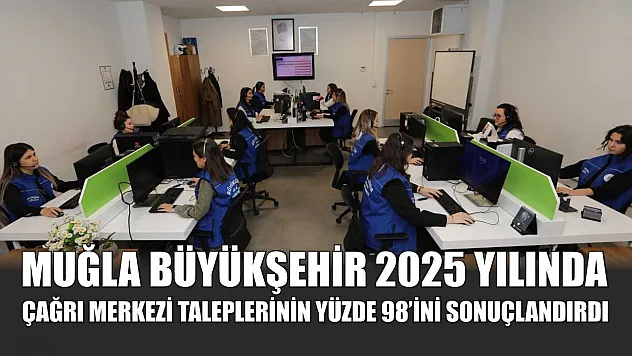 Muğla Büyükşehir 2025 Yılında Çağrı Merkezi Taleplerinin Yüzde 98'ini Sonuçlandırdı