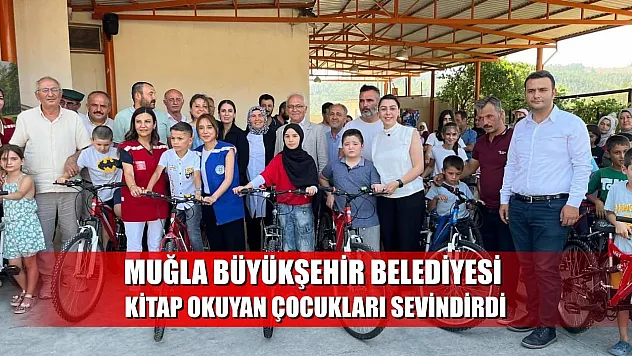 Muğla Büyükşehir Belediyesi kitap okuyan çocukları sevindirdi