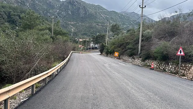 Muğla Büyükşehir İçmeler, Asparan, Turunç yol ayrımını yeniledi