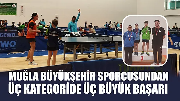 Muğla Büyükşehir Sporcusundan Üç Kategoride Üç Büyük Başarı