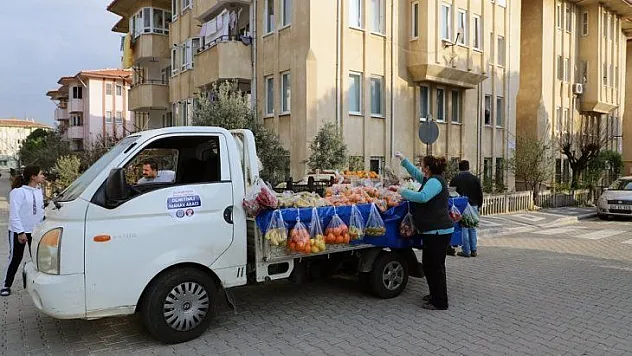 Muğla'da 'seyyar manav' uygulaması