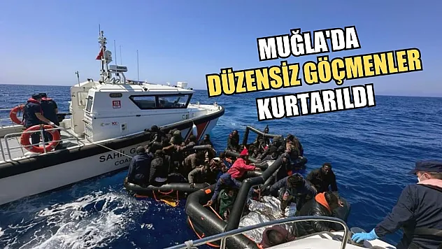 Muğla'da 10'u çocuk 42 düzensiz göçmen kurtarıldı