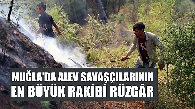 Muğla'da alev savaşçılarının en büyük rakibi rüzgâr