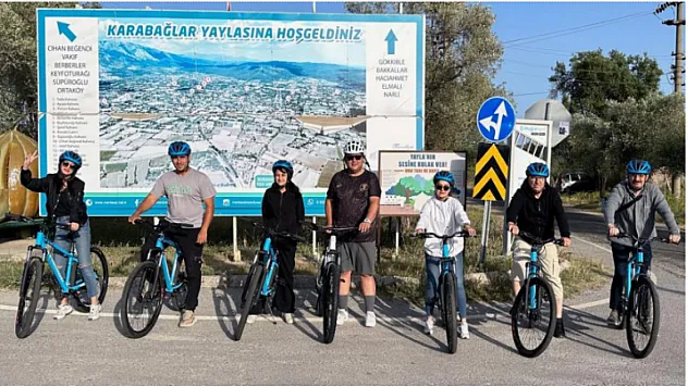 Muğla'da basın çalışanları bisiklet turunda buluştu