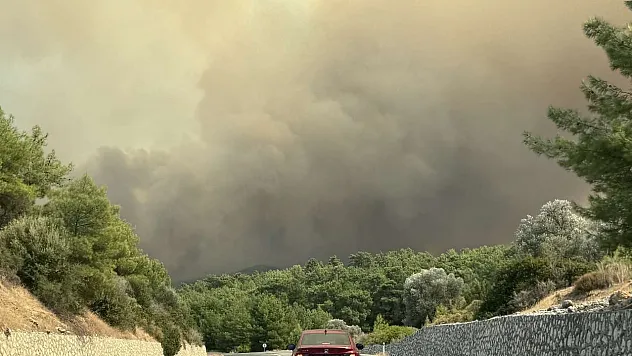 Muğla'da başladıktan sonra Antalya'ya sıçrayan orman yangınına müdahale ediliyor