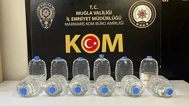 Muğla'da bayram tatili öncesi sahte alkol operasyonu
