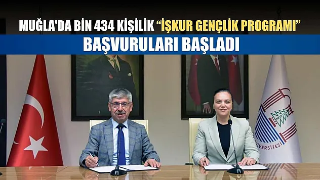 Muğla'da Bin 434 kişilik 'İŞKUR Gençlik Programı' başvuruları başladı