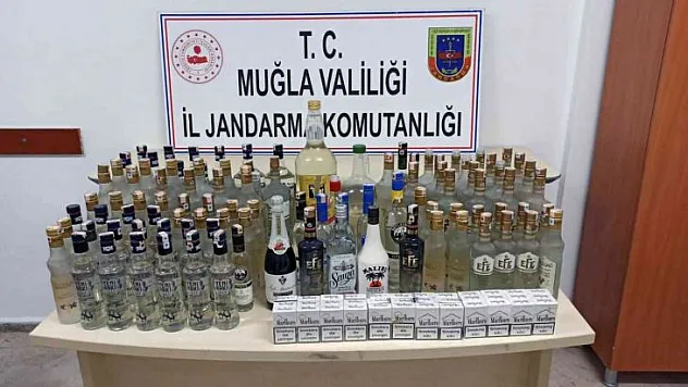 MUĞLA'DA KAÇAK ALKOL OPERASYONU