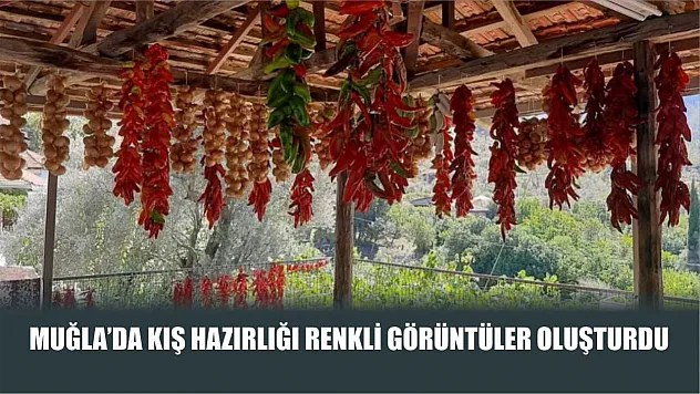 Muğla'da kış hazırlığı renkli görüntüler oluşturdu