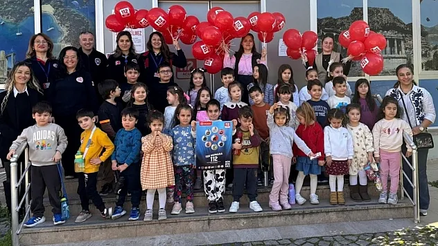 Muğla'da minik öğrenciler 112 ile tanıştı