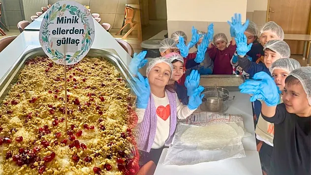 Muğla'da minik öğrenciler güllaç yapmayı öğrendi