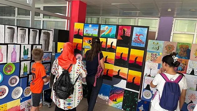 Muğla'da Minik Sanatçılardan Renkli Sergi