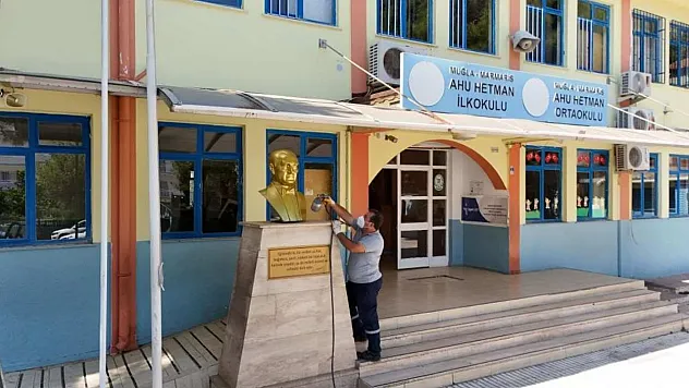 Muğla'da okul bahçeleri yeni döneme hazırlanıyor