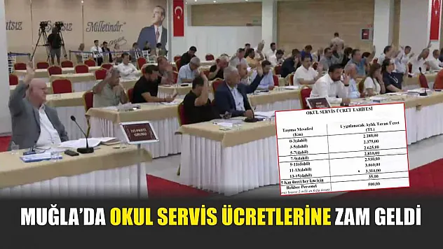 Muğla'da okul servis ücretlerine zam geldi