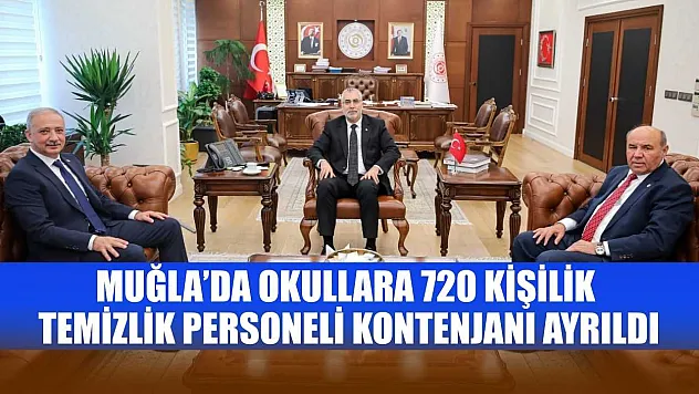 Muğla'da Okullara 720 Kişilik Temizlik Personeli Kontenjanı Ayrıldı