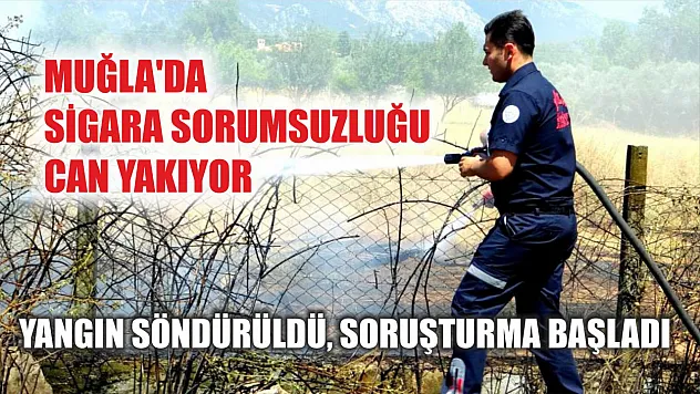 Muğla'da Sigara Sorumsuzluğu Can Yakıyor: Yangın Söndürüldü, Soruşturma Başladı