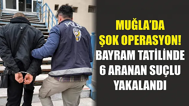 Muğla'da şok operasyon! Bayram tatilinde 6 aranan suçlu yakalandı
