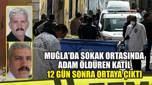 Muğla'da sokak ortasında adam öldüren katil 12 gün sonra ortaya çıktı