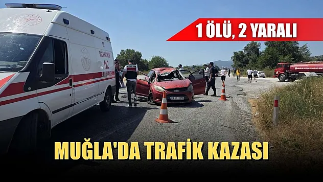 Muğla'da trafik kazası: 1 ölü, 2 yaralı