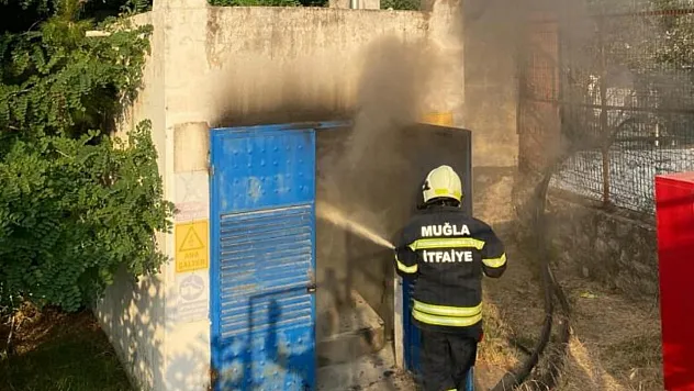 Muğla'da Trafo binasında çıkan yangın söndürüldü
