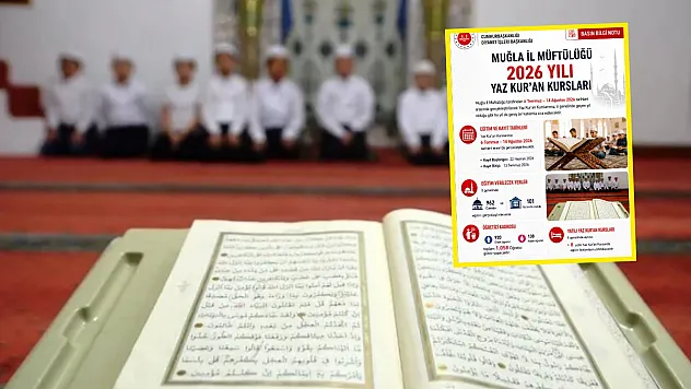 Muğla'da Yaz Kur'an Kursları 6 Temmuz'da başlıyor