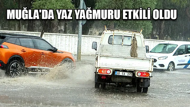 Muğla'da Yaz Yağmuru Etkili Oldu