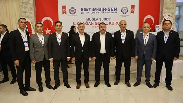 Muğla Eğitim-Bir-Sen'de Uçak güven tazeledi