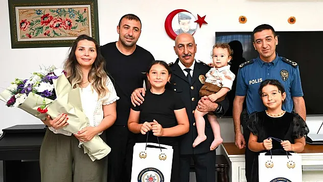 Muğla Emniyet Müdürü Karadeniz, şehit ailesini ziyaret etti