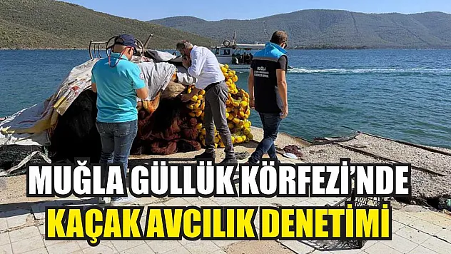 Muğla Güllük Körfezi'nde kaçak avcılık denetimi