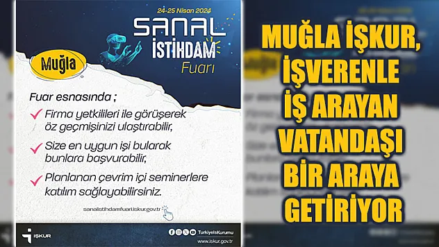 Muğla İŞKUR, İşverenle İş Arayan Vatandaşı Bir Araya Getiriyor