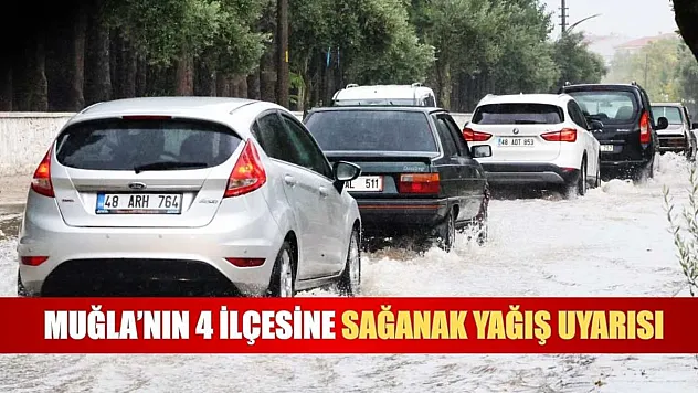 Muğla'nın 4 ilçesine sağanak yağış uyarısı