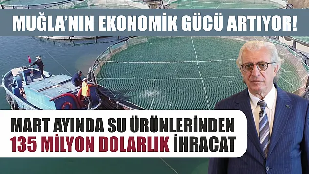 Muğla'nın ekonomik gücü artıyor! Mart ayında su ürünlerinden 135 milyon dolarlık ihracat