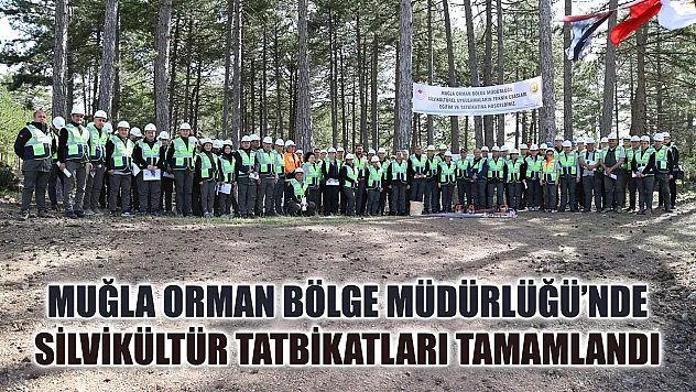 Muğla Orman Bölge Müdürlüğü'nde silvikültür tatbikatları tamamlandı