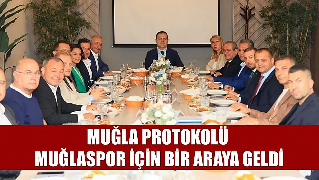 Muğla protokolü Muğlaspor için bir araya geldi