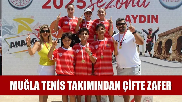 Muğla tenis takımından çifte zafer