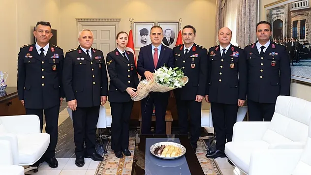 Muğla Valisi Akbıyık, Jandarma'yı ağırladı