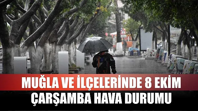 Muğla ve İlçelerinde 8 Ekim Çarşamba Hava Durumu