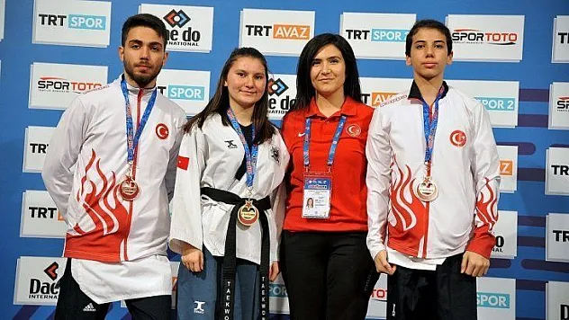 Muğlalı tekvandocular 3 madalya ile döndü