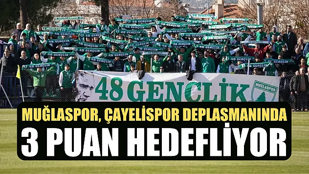 Muğlaspor, Çayelispor deplasmanında 3 puan hedefliyor