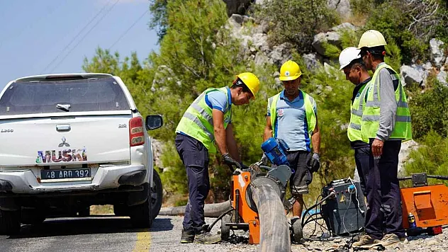 MUSKİ'den Gökçeovacık'a 3 Kilometrelik Yeni İçme Suyu Hattı
