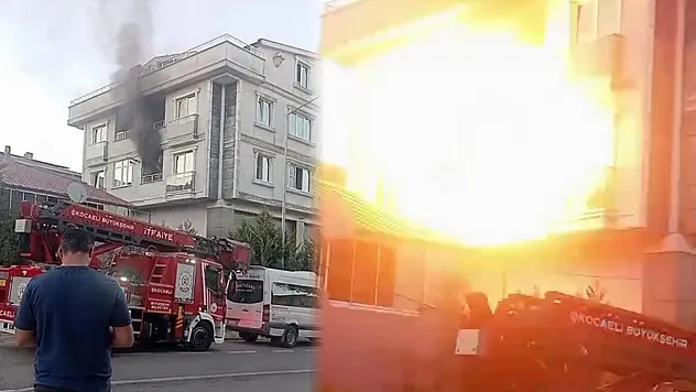 Mutfakta yangın çıktı, doğalgaz bomba gibi patladı