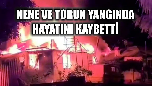 Nene ve torun yangında hayatını kaybetti