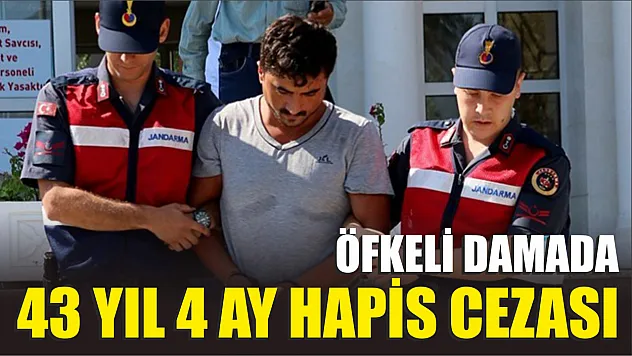 Öfkeli damada, 43 yıl 4 ay hapis cezası