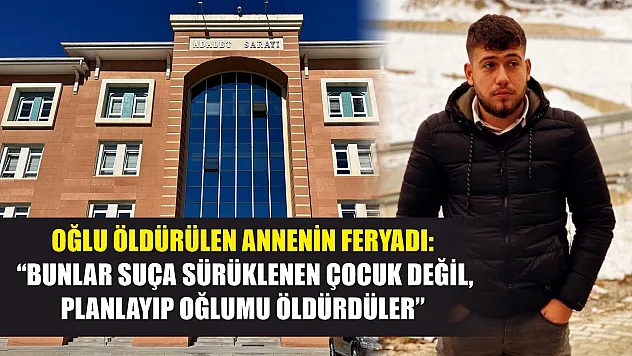 Oğlu öldürülen annenin feryadı: 'Bunlar suça sürüklenen çocuk değil, planlayıp oğlumu öldürdüler'